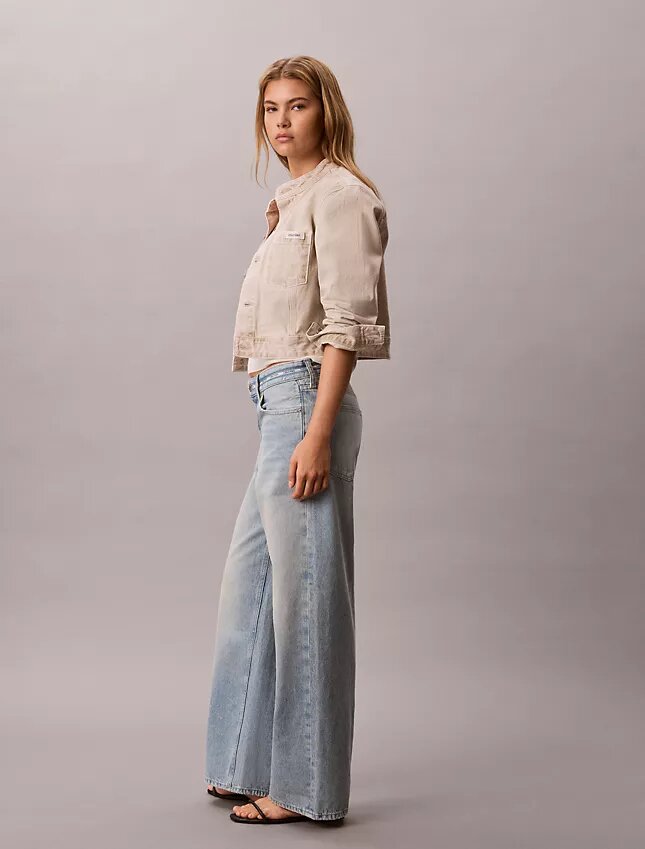 Baggy-Jeans mit niedrigem Bund und Logo Baggy-Jeans mit niedrigem Bund und Logo