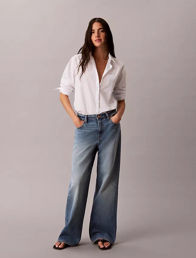 Baggy-Jeans mit niedriger Leibhöhe Baggy-Jeans mit niedriger Leibhöhe