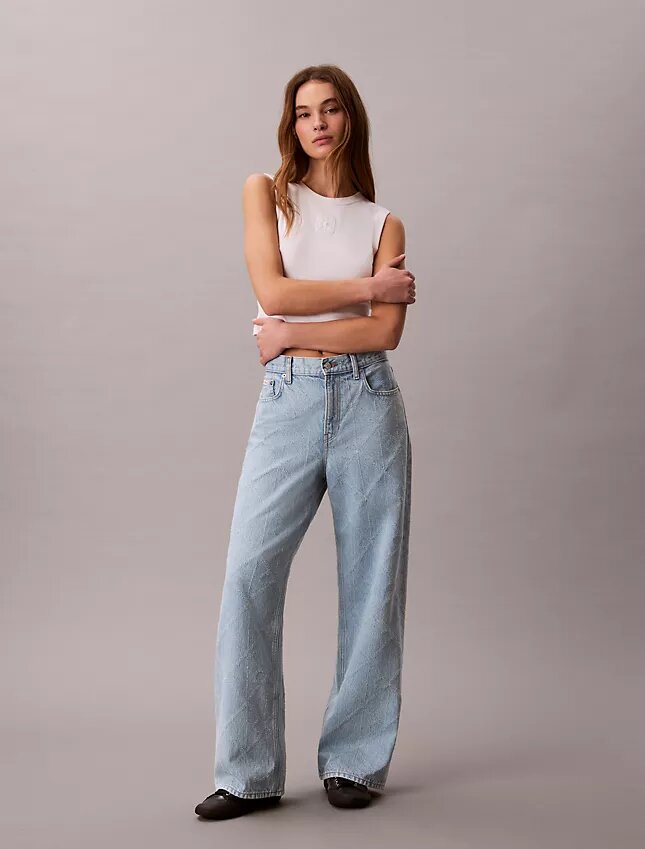 Baggy-Jeans mit niedriger Leibhöhe Baggy-Jeans mit niedriger Leibhöhe