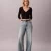 Baggy-Jeans mit niedriger Leibhöhe