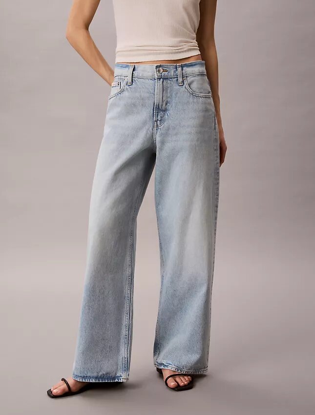 Baggy-Jeans mit niedriger Leibhöhe Baggy-Jeans mit niedriger Leibhöhe