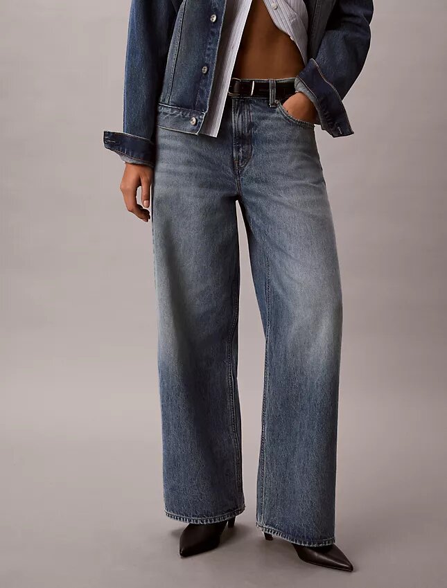 Baggy-Jeans mit niedriger Leibhöhe Baggy-Jeans mit niedriger Leibhöhe