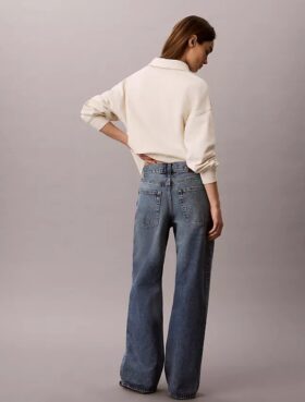 Baggy-Jeans mit niedriger Leibhöhe