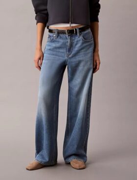 Baggy-Jeans mit niedriger Leibhöhe
