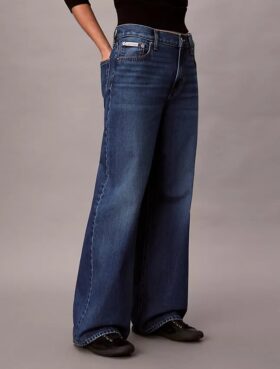 Baggy-Jeans mit niedriger Leibhöhe