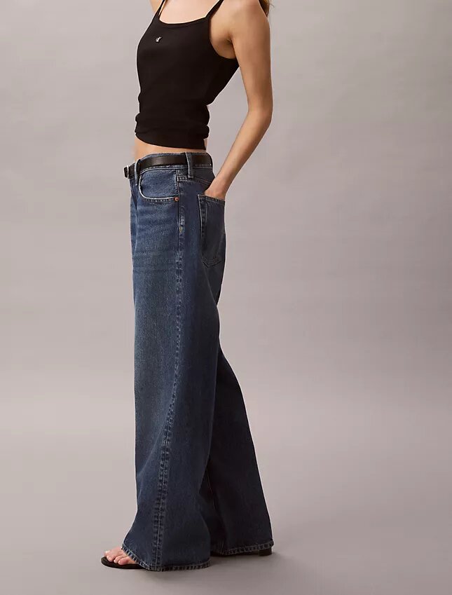 Baggy-Jeans mit niedriger Leibhöhe Baggy-Jeans mit niedriger Leibhöhe