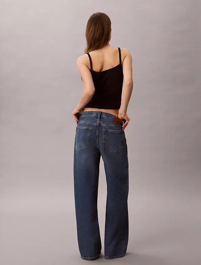 Baggy-Jeans mit niedriger Leibhöhe Baggy-Jeans mit niedriger Leibhöhe