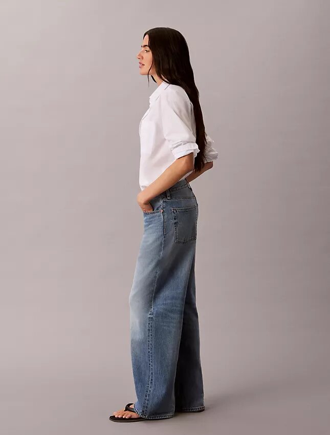 Baggy-Jeans mit niedriger Leibhöhe Baggy-Jeans mit niedriger Leibhöhe