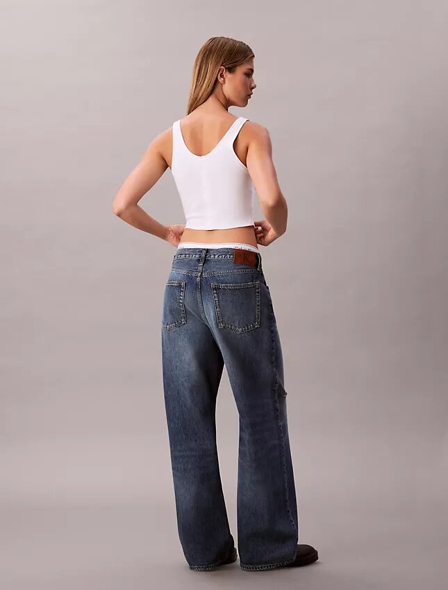 Baggy-Jeans mit niedriger Leibhöhe Baggy-Jeans mit niedriger Leibhöhe