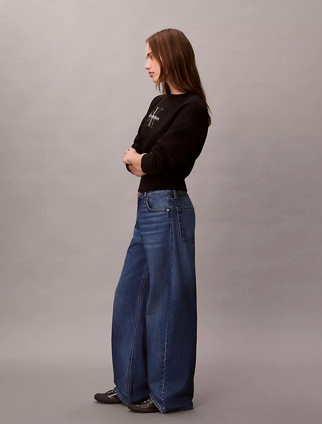 Baggy-Jeans mit niedriger Leibhöhe Baggy-Jeans mit niedriger Leibhöhe