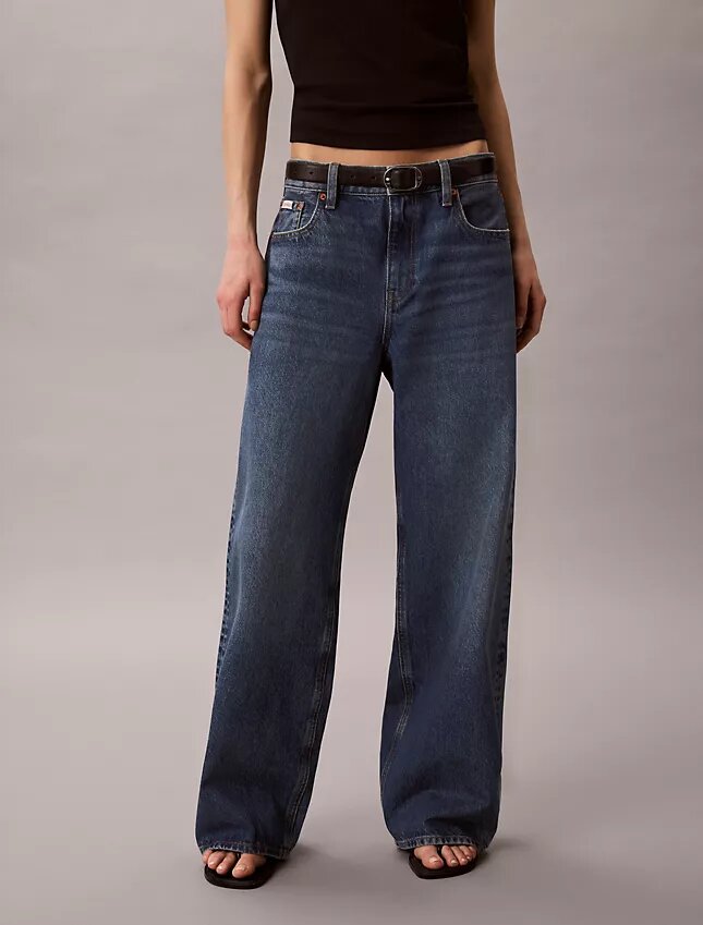 Baggy-Jeans mit niedriger Leibhöhe Baggy-Jeans mit niedriger Leibhöhe