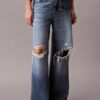 Baggy-Jeans mit niedriger Leibhöhe