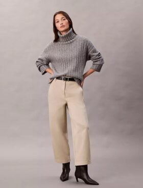 Barrel-Hose aus Cotton Stretch-Twill