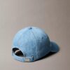 Baseballkappe aus Denim mit Varsity-Monogram-Logo Baseballkappe aus Denim mit Varsity-Monogram-Logo