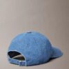 Baseballkappe aus gewaschenem Denim mit gesticktem Logo Baseballkappe aus gewaschenem Denim mit gesticktem Logo