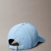 Baseballkappe aus gewaschenem Denim mit gesticktem Logo Baseballkappe aus gewaschenem Denim mit gesticktem Logo
