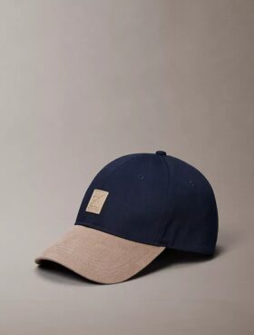 Baseballkappe mit Emblem-Logo und Farbblock-Design