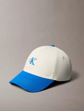 Baseballkappe mit kontrastierendem gesticktem Logo