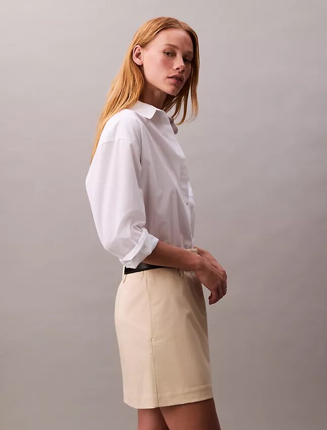 Baumwoll-Chino-Minirock Baumwoll-Chino-Minirock