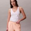 Baumwoll-Jersey-Schlafshorts mit Logo