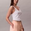Baumwoll-Jersey-Schlafshorts mit Logo