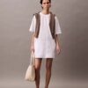 Baumwoll-Mini-T-Shirt-Kleid im Relaxed-Stil