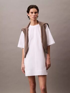 Baumwoll-Mini-T-Shirt-Kleid im Relaxed-Stil