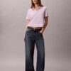 Baumwoll-Polo-Shirt mit konturierten Rippbündchen Baumwoll-Polo-Shirt mit konturierten Rippbündchen