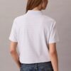 Baumwoll-Polo-Shirt mit konturierten Rippbündchen Baumwoll-Polo-Shirt mit konturierten Rippbündchen