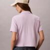 Baumwoll-Polo-Shirt mit konturierten Rippbündchen Baumwoll-Polo-Shirt mit konturierten Rippbündchen