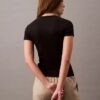 Baumwoll-T-Shirt mit Konturrippen Baumwoll-T-Shirt mit Konturrippen