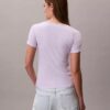 Baumwoll-T-Shirt mit Konturrippen