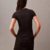 Baumwoll-T-Shirt mit Konturrippen Baumwoll-T-Shirt mit Konturrippen