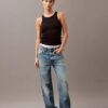 Baumwoll-Tanktop mit Konturrippbündchen Baumwoll-Tanktop mit Konturrippbündchen