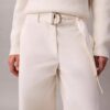 Baumwollhose mit Gürtel Baumwollhose mit Gürtel