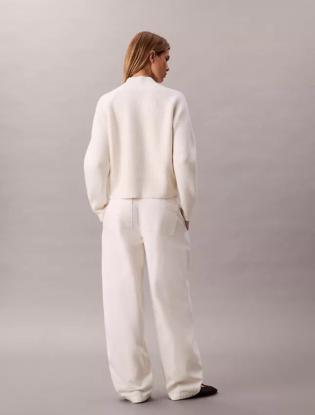 Baumwollhose mit Gürtel Baumwollhose mit Gürtel
