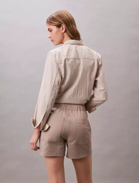 Baumwollsatin-Shorts