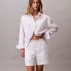 Baumwollshorts mit Logo-Bund Baumwollshorts mit Logo-Bund