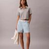 Baumwollshorts mit Logo-Bund Baumwollshorts mit Logo-Bund