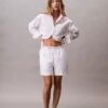 Baumwollshorts mit Logo-Bund Baumwollshorts mit Logo-Bund