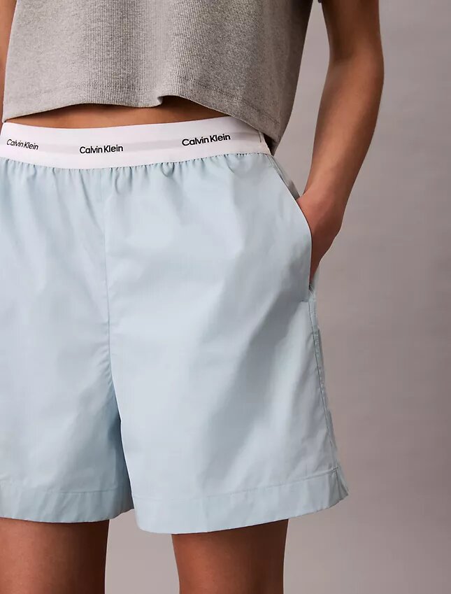 Baumwollshorts mit Logo-Bund Baumwollshorts mit Logo-Bund