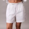 Baumwollshorts mit Logo-Bund Baumwollshorts mit Logo-Bund