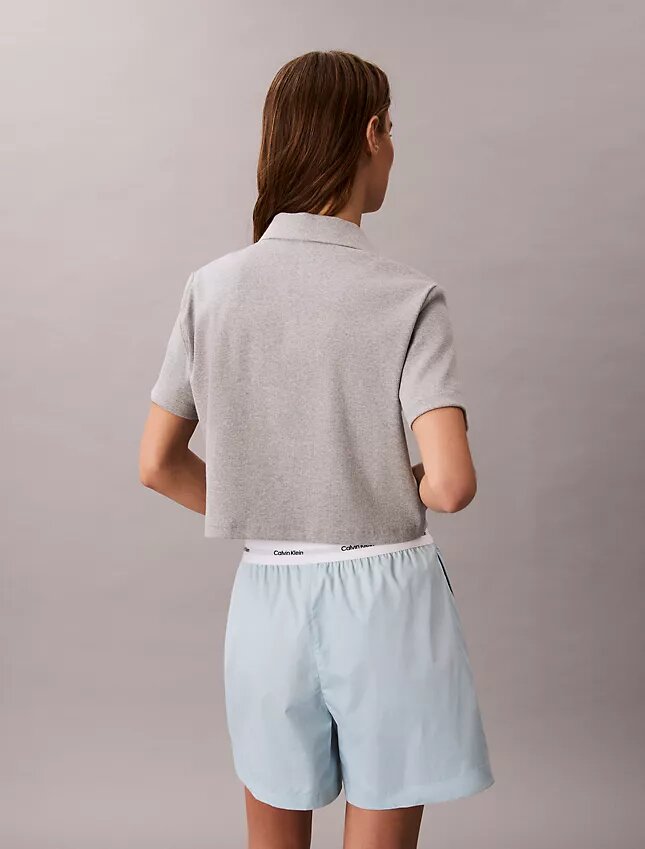 Baumwollshorts mit Logo-Bund Baumwollshorts mit Logo-Bund