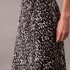 Bedruckter Midi-Rock aus Satin Bedruckter Midi-Rock aus Satin