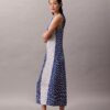 Bedrucktes Midi-Kleid aus Viskose-Twill