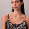 Bedrucktes Satin-Top Bedrucktes Satin-Top