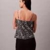Bedrucktes Satin-Top Bedrucktes Satin-Top