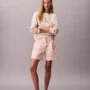 Bermudashorts aus Cotton Stretch-Twill mit Falten