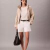 Bermudashorts aus Cotton Stretch-Twill mit Falten Bermudashorts aus Cotton Stretch-Twill mit Falten