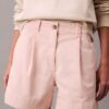 Bermudashorts aus Cotton Stretch-Twill mit Falten
